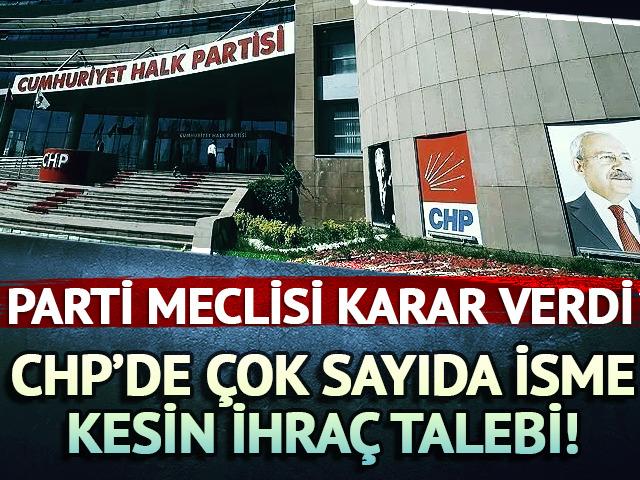 CHP'de 49 isim kesin ihra&ccedil; talebiyle disipline sevk edildi