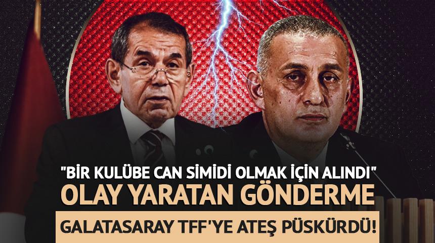 Galatasaray'dan TFF'ye sert tepki! "Bir kul&uuml;be can simidi olmak..."