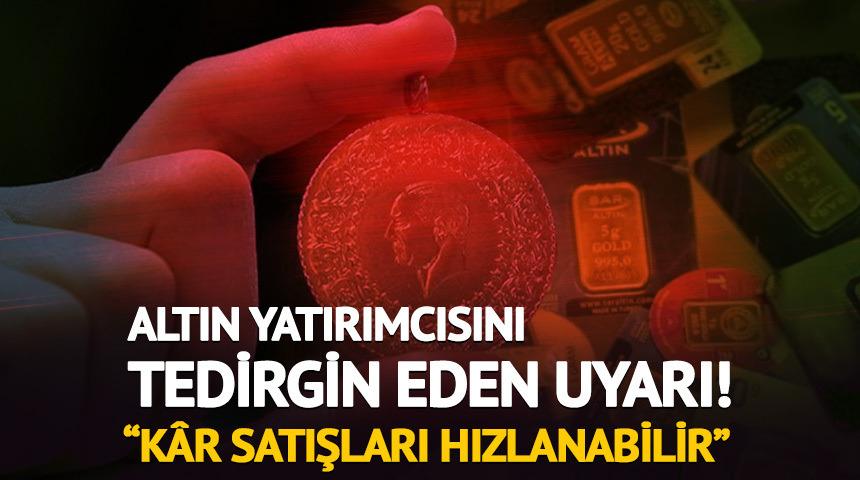 Hızla y&uuml;kselen altın i&ccedil;in "Sert d&uuml;zeltme"riski masada