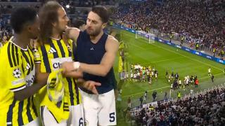 Fenerbahçe Lyon'u eledi, maç sonu ortalık karıştı! Lyonlu oyuncular ve tarfatarlar Matteo Guendouzi'ye saldırdı