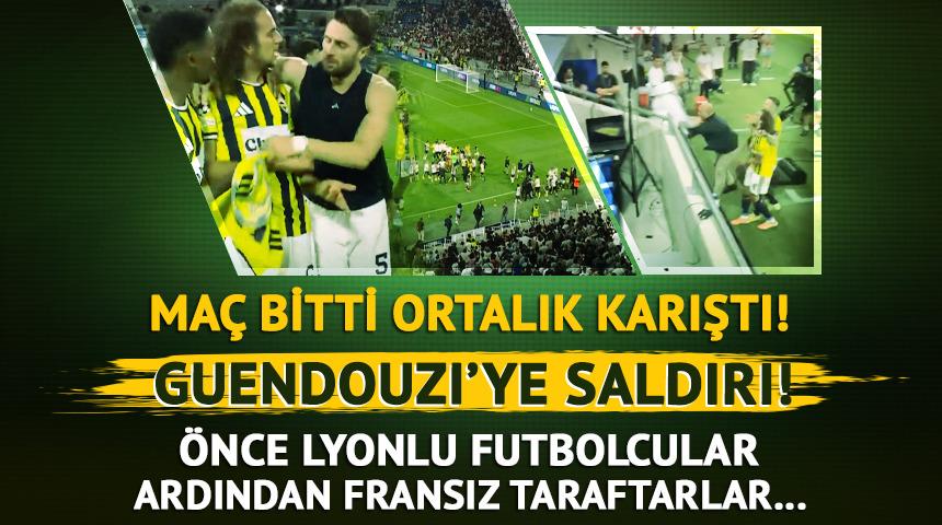 Lyonlu oyuncular Matteo Guendouzi'ye saldırdı
