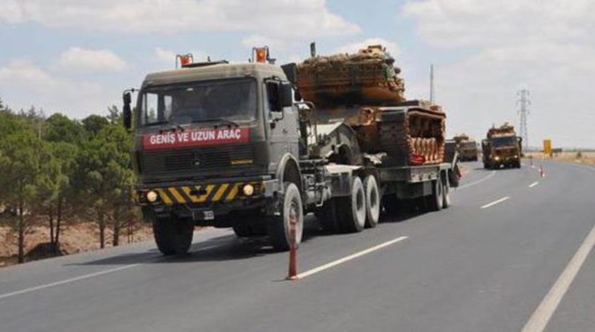 Suriye sınırına yoğun askeri sevkiyat