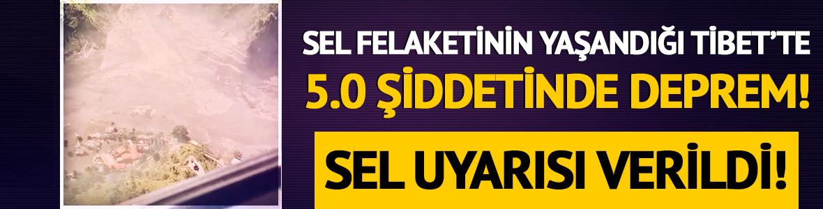 Tibet&rsquo;te 5.0 b&uuml;y&uuml;kl&uuml;ğ&uuml;nde deprem: Sel alarmı verildi