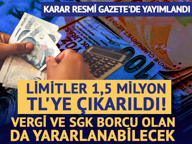 Vergi veya SGK borcu olan esnafa kredi! Limitler 1,5 milyon TL'ye &ccedil;ıkarıldı!