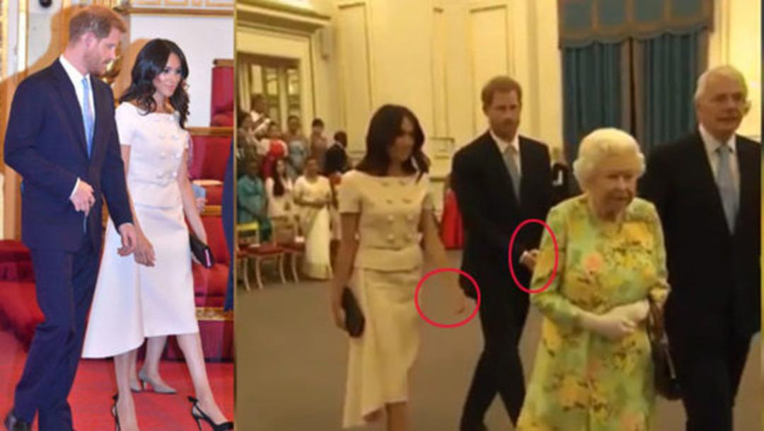 Evlendikten sonra değişti! Prens Hary, Meghan Markle'dan elini b&ouml;yle ka&ccedil;ırdı 