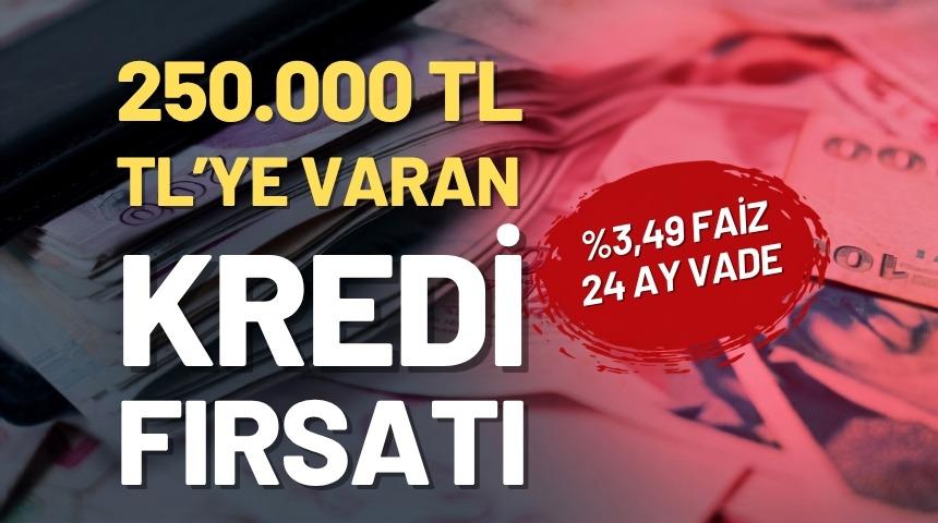 250.000 TL'ye varan kredi i&ccedil;in hemen tıkla