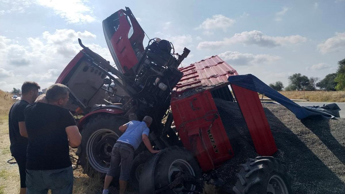 Edirne’de traktör devrildi; 1’i ağır, 2 yaralı - Güncel Haberler