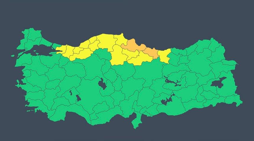 İ&ccedil;işleri Bakanlığı'ndan 28-29 Ağustos tarihleri i&ccedil;in sağanak uyarısı