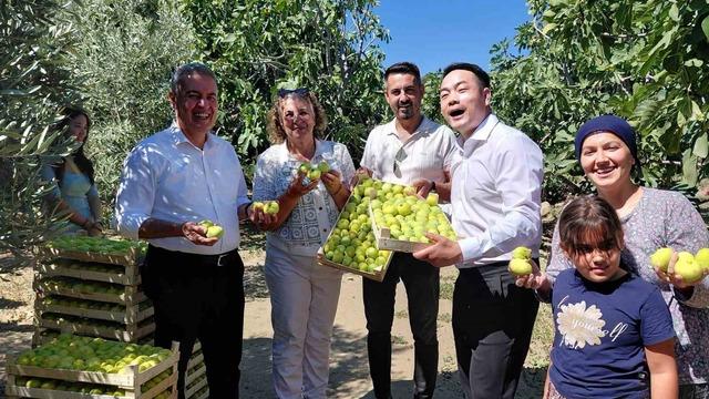 Çinli fenomen çift Aydın incirine hayran kaldı