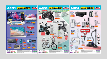 A101'e elektrikli motorlu bisiklet geliyor! 3 Eyl&uuml;l 2026 A101 kataloğu 