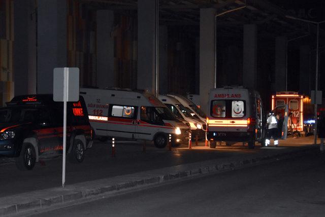 Van'da hastane bahçesinde yangın çıktı, hastalar tahliye edildi