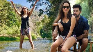  Sedef Avcı ve Kıvanç Kasabalı'nın doğayla iç içe tatili