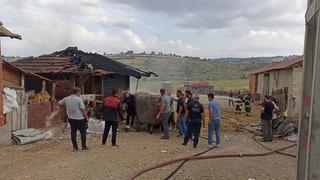 Samsun'da ambarda yangın: 7 ton buğday küle döndü