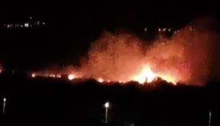 Denizli&rsquo;de ovalık alanda yangın paniği