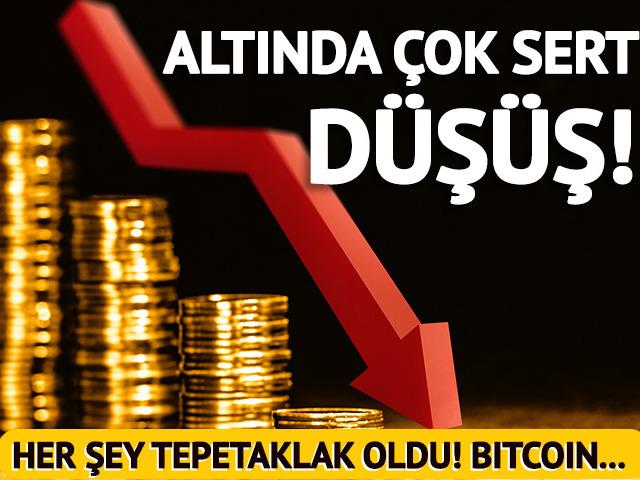 FED'in mesajı piyasaları vurdu! Altın &ccedil;ok sert d&uuml;şt&uuml;