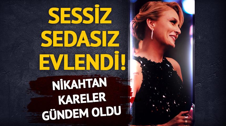 Sessiz sedasız evlendi! Nikahtan ilk kareler geldi