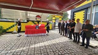 Emekli baş polis, memleketinde son yolculuğuna uğurlandı