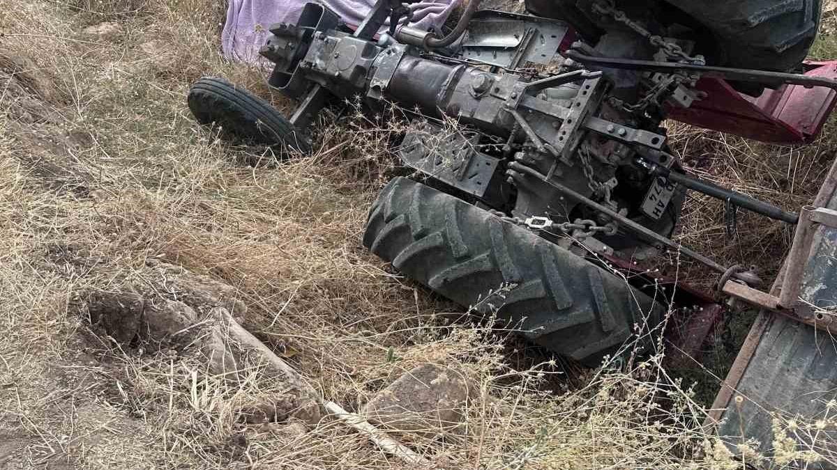 Traktör şarampole devrildi: 1 ölü - Güncel Haberler