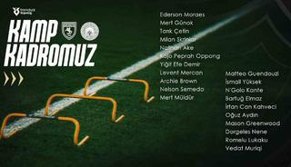 Fenerbah&ccedil;e&rsquo;nin Samsunspor ma&ccedil;ı kamp kadrosu a&ccedil;ıklandı
