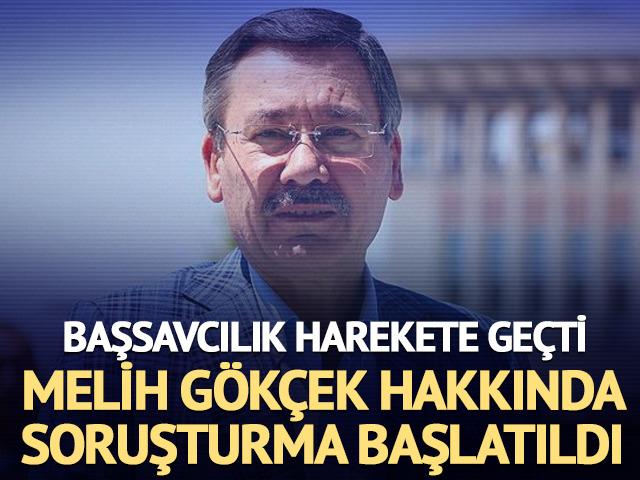 Melih G&ouml;k&ccedil;ek hakkında soruşturma başlatıldı