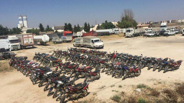 Şanlıurfa'da 6 ayda 233 çalıntı motosiklet ele geçirildi