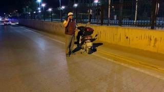 Elektrikli motosikletiyle alkollü yakalandı, 52 bin lira ceza yedi