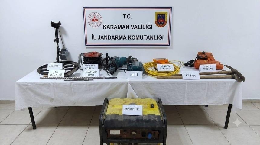 Karaman&rsquo;da jandarmanın yakaladığı 34 kişiden 3&rsquo;&uuml; tutuklandı