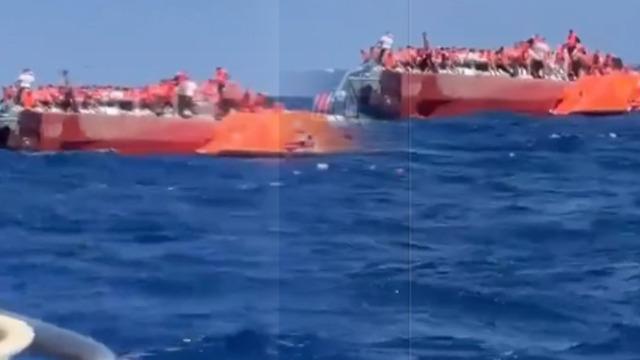 Son dakika: Girne açıklarında yolcu gemisi alabora oldu! Denizde can pazarı... 8 kişi hayatını kaybetti