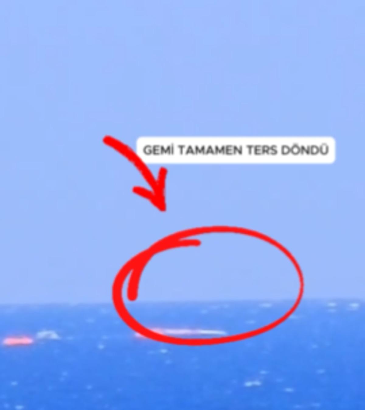Son dakika: Girne a&ccedil;ıklarında yolcu gemisi alabora oldu! Denizde can pazarı 1