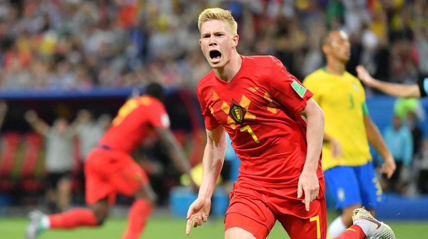 Brezilya elendi, Belçika yarı finalde: 1-2