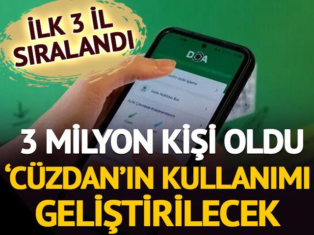 DOA'da kullanıcı 3 milyon oldu: C&uuml;zdan'ın kullanımı geliştirilecek