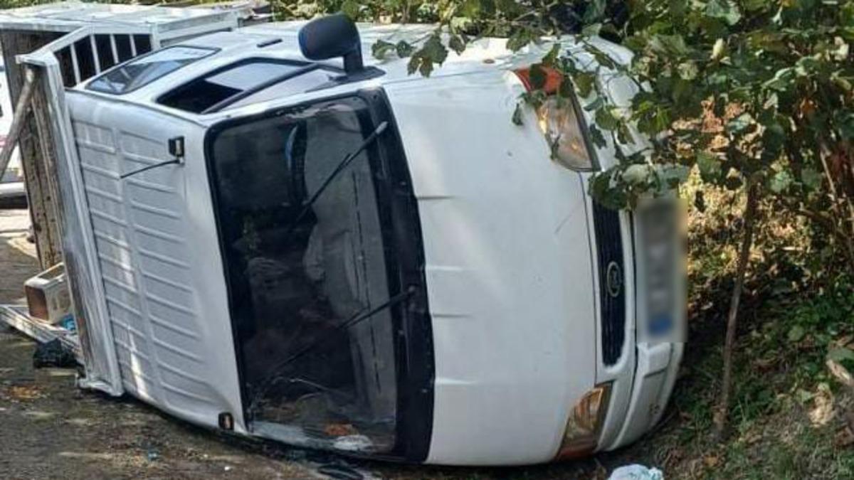 Giresun'da fındık işçilerini taşıyan kamyonet devrildi: 14 yaralı - Güncel Haberler