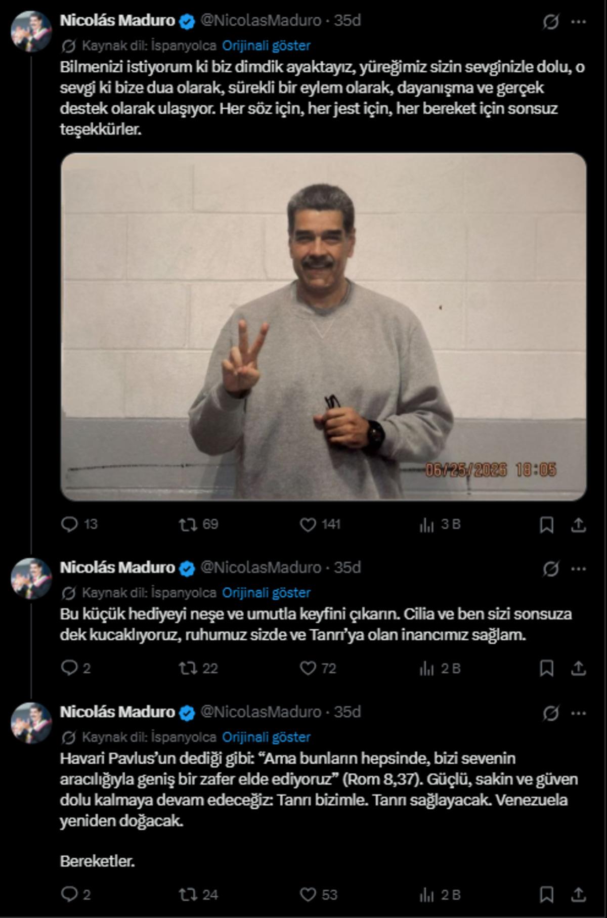 Maduro&rsquo;dan aylar sonra iki yeni fotoğraf birden! &ldquo;Dimdik ayaktayız&rdquo; mesajı 3