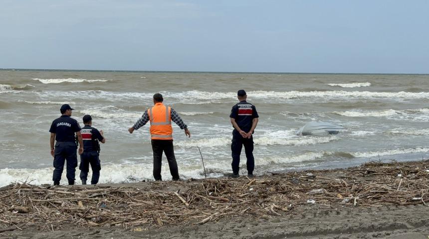 Yer: Samsun! Sahile vurmuş insansız deniz aracı bulundu