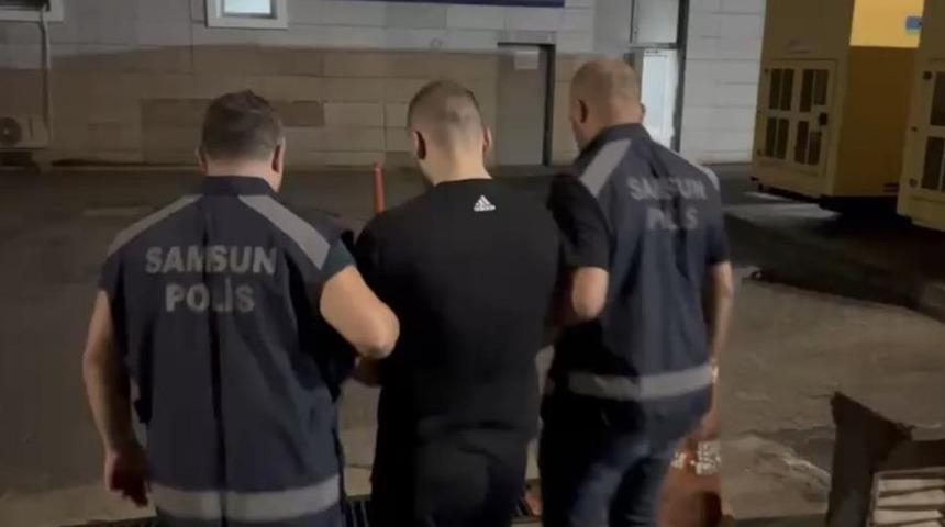 Samsun&rsquo;da 9 yıl 5 ay hapis cezası bulunan h&uuml;k&uuml;ml&uuml; yakalandı