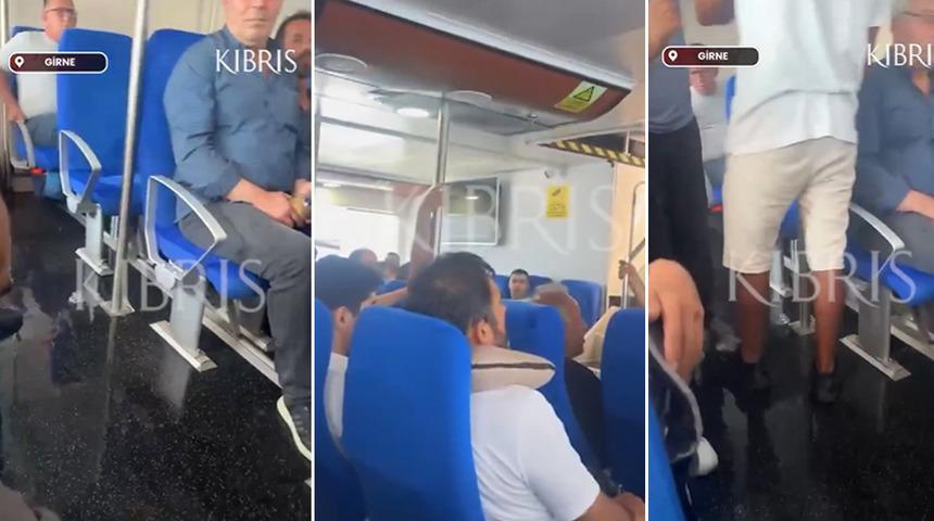 G&ouml;z g&ouml;re g&ouml;re &ouml;l&uuml;me s&uuml;r&uuml;klemişler! Girne'de batan gemide yolcuların korku dolu anları: "Kaptana s&ouml;yleyin geri d&ouml;ns&uuml;n"
