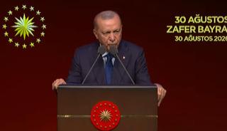 Cumhurbaşkanı Recep Tayyip Erdoğan, 30 Ağustos Zafer Bayramı programında konuşuyor