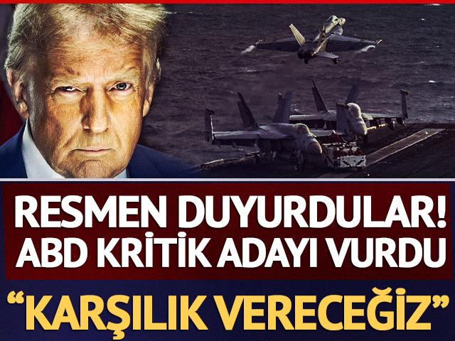 Resmen a&ccedil;ıkladılar! ABD Lark Adası'nı vurdu