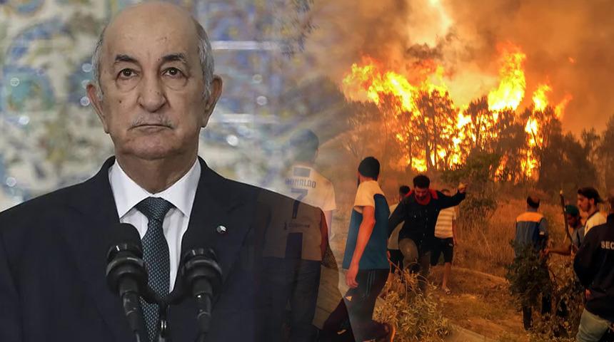 Cezayir Cumhurbaşkanı Tebbun'dan orman yangınlarını &ccedil;ıkaranlara idam cezası talimatı
