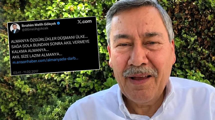 Melih G&ouml;k&ccedil;ek Almanya'yı yerden yere vururken, oğlu vatandaşlık talep etmiş