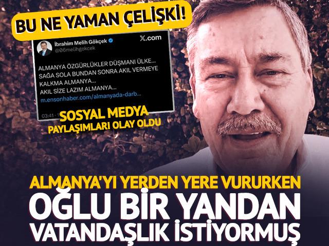 Almanya'yı yerden yere vururken, oğlu vatandaşlık talep etmiş