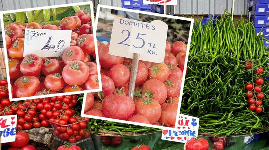 B&ouml;lgeye g&ouml;re fiyat değişiyor! Aynı domates bir il&ccedil;ede 25, diğerinde 40 lira