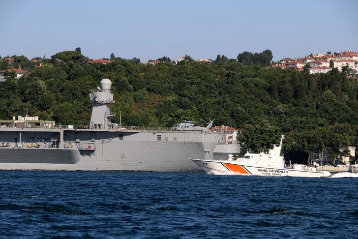 ABD savaş gemisi Boğazdan geçti ABD savaş gemisi Boğazdan geçti
