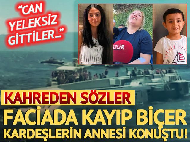 Feribot faciasında Bi&ccedil;er kardeşler kayıp... Acılı anneden kahreden s&ouml;zler: "&Ccedil;ocuklarım can yeleksiz gitti"