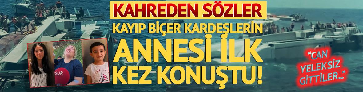 Feribot faciasında Bi&ccedil;er kardeşler kayıp... Acılı anneden kahreden s&ouml;zler: "&Ccedil;ocuklarım can yeleksiz gitti"