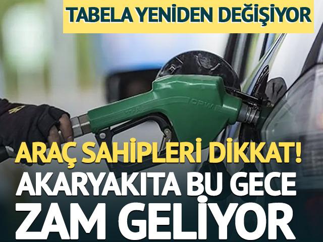 Akaryakıtta tabela yine değişiyor! Motorine &Ouml;TV zammı geliyor