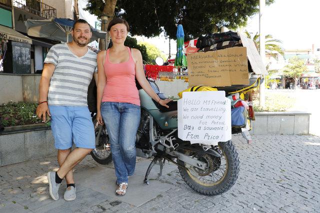 Ukraynalı gezgin çiftin 100 dolarlık zorunlu molası