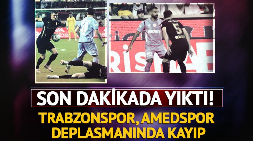 Amedspor, evinde Trabzonspor'u 90+2'de bulduğu golle 2-1 yendi