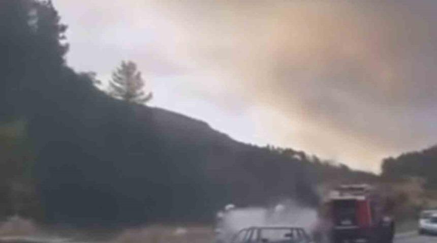 Bursa&rsquo;da otomobil alevlere teslim oldu
