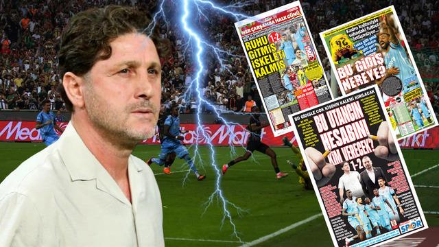 Trabzonspor'da Amedspor mağlubiyeti sonrası yerel basın ateş püskürdü!